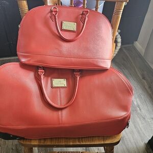 Red JM New York Women's Bag Set